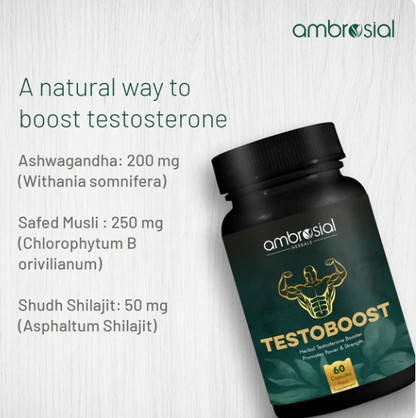 Testoboost من Ambrosial – معزز هرمون التستوستيرون الطبيعي