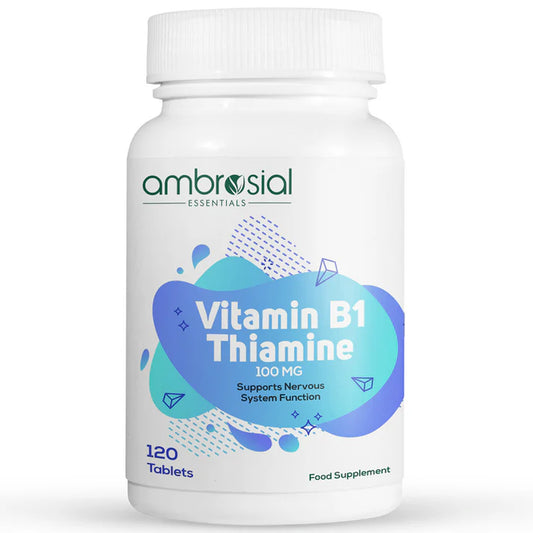 فيتامين ب1 (الثيامين) من أمبروزيل – Ambrosial Vitamin B1 Thiamine 100mg