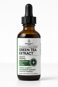 خلاصة الشاي الأخضر من Chlorovit (كلوروفيت): دعم مضادات الأكسدة واليقظة — Chlorovit Green Tea Extract: Antioxidant &amp; Focus Support