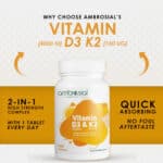 ⁦فيتامين D3 لدعم المناعة والعظام | Vitamin D3 Immune & Bone Support⁩ - الصورة ⁦3⁩