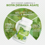 Biotin 2500 mcg Capsules | Ambrosial | 60 Capsules - Image 3
