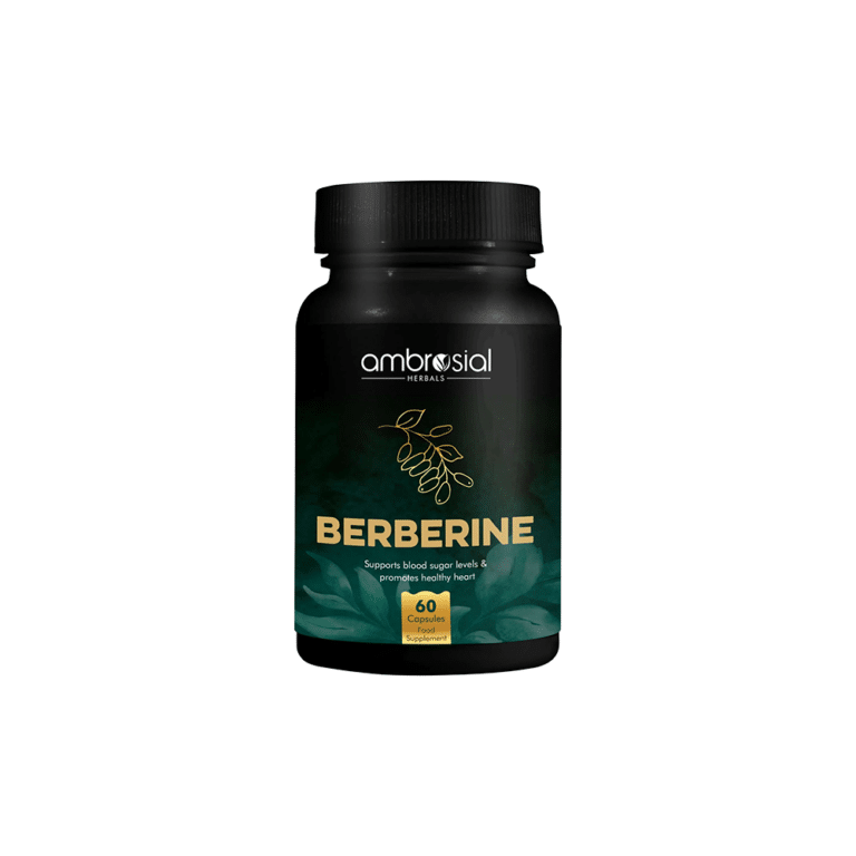Ambrosial Berberine 500mg Capsules – 60 Vegetable Capsules