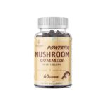 Powerful Mushroom Gummies 10-in-1 bottle for immunity and focus support