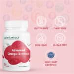 ⁦كبسولات أوميغا 3 - Omega 3 - لدعم القلب والدماغ | 60 كبسولة⁩ - الصورة ⁦4⁩