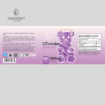 ⁦علكات L-Tyrosine دعم التركيز والطاقة الذهنية والأداء العقلي  |  60 حبة⁩ - الصورة ⁦3⁩