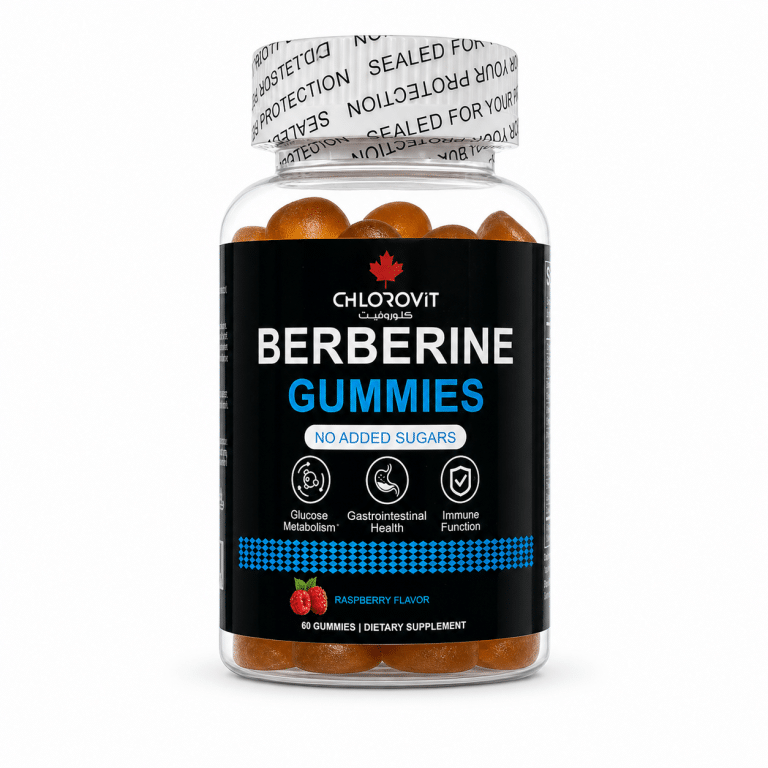 Chlorovit Berberine Gummies raspberry flavor – 60 gummies