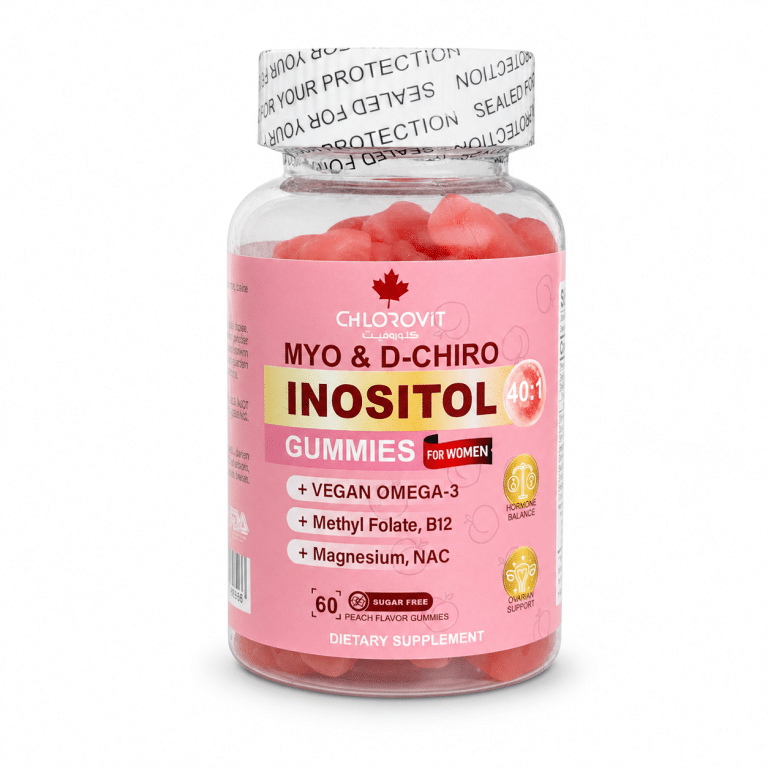 Chlorovit Myo and D-Chiro Inositol Gummies for women – 60 gummies