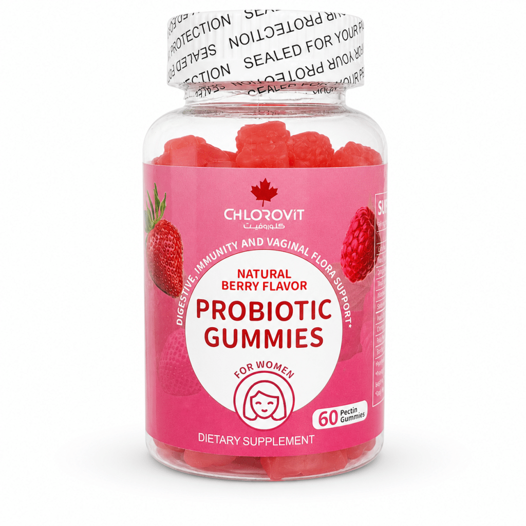 Chlorovit Probiotic Gummies for Women – 60 berry-flavored gummies