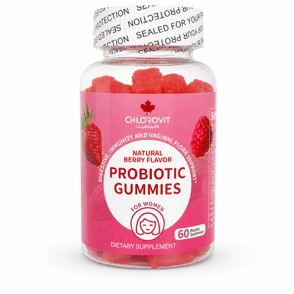 Chlorovit Probiotic Gummies for Women – 60 berry-flavored gummies