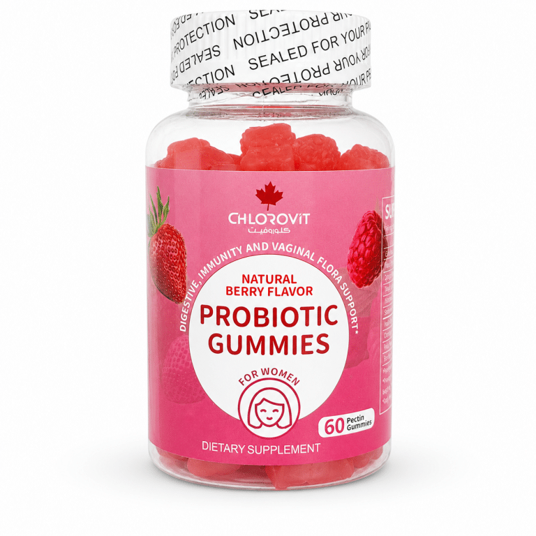 Chlorovit Probiotic Gummies for Women – 60 berry-flavored gummies